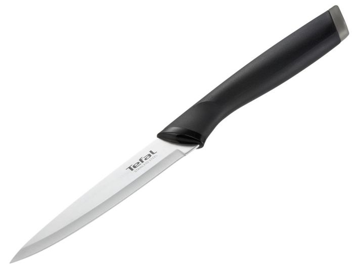 Набор ножей Tefal Comfort, с деревянной подставкой, 5шт. нержавеющая сталь, пластик, дерево, черный