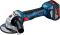 Шлифмашина угловая аккумуляторная Bosch Professional GWS 180-LI, 125мм, 18В 2х4Ач, 11000об/мин, 2кг