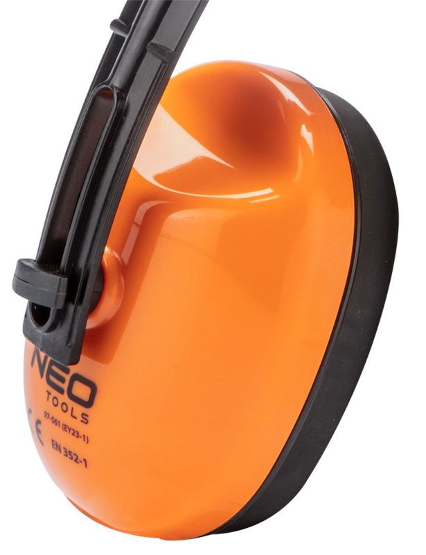 Наушники защитные Neo Tools, SNR 25дБ, категория III, 0.18кг, оранжевый