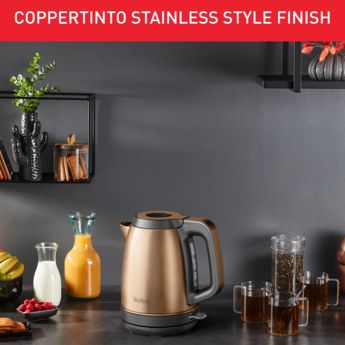 Электрочайник Tefal Coppertinto 1.7л, Strix, нерж. сталь, бронзовый
