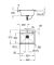 Мийка кухонна Grohe K700, граніт, прямокут., без крила, 560x510x200мм, чаша - 1, врізна, чорний граніт