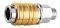 Муфта быстросъемная Neo Tools к компрессору, 1/4", 16бар, нержавеющая сталь, латунь