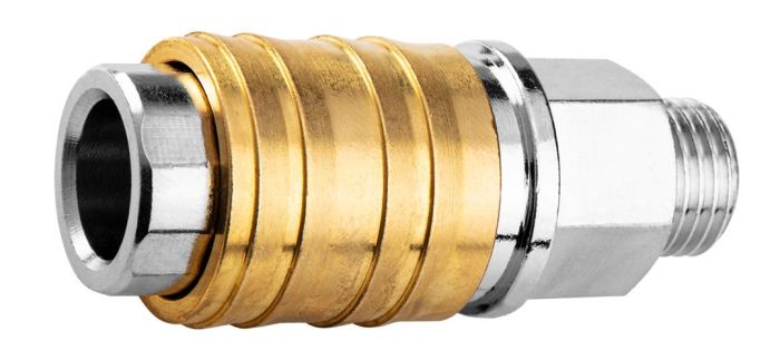Муфта быстросъемная Neo Tools к компрессору, 1/4", 16бар, нержавеющая сталь, латунь