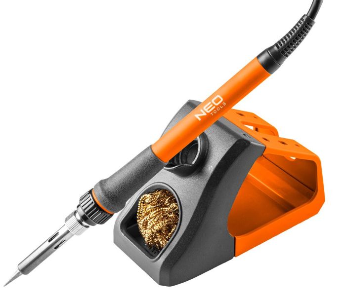 Паяльная станция Neo Tools SL1, 60Вт, 180-450 °С, ЖК-дисплей, ESD защита, автоматическое отключение
