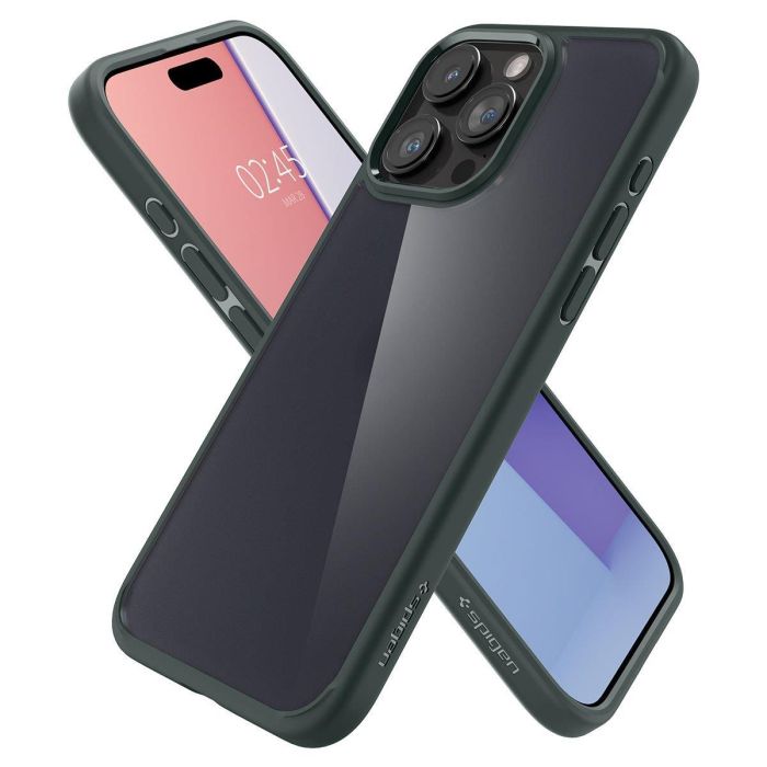 Чехол Spigen для iPhone 15 Pro Max, Ultra Hybrid, Frost Green