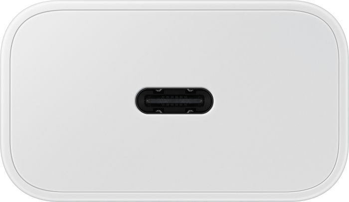 Зарядний пристрій мережевий Samsung 25Вт USB-С, кабель USB-C > USB-C, 1м, білий