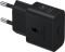 Зарядное устройство сетевое Samsung 25Вт USB-С, кабель USB-C > USB-C, 1м, черный