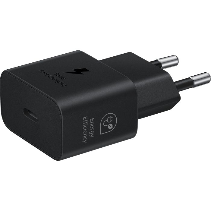 Зарядное устройство сетевое Samsung 25Вт USB-С, кабель USB-C > USB-C, 1м, черный