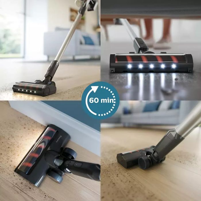 Пылесос Philips беспроводный 3000 Series, конт пыль -0.27л, автон. раб. до 60мин, вес-1.5кг, турборежим , серый