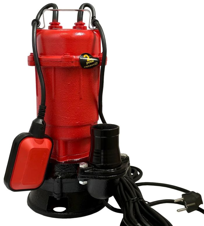 Насос фекальный Optima WQD 8-12 8000л•ч, высота 12м, глубина 5м, кабель 12м, 0.9кВт, 13.7кг