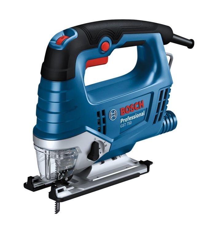 Лобзик Bosch Professional GST 750, 520Вт, SDS, 800-3200 об/м, ход 20 мм, 23кг, в кейсе