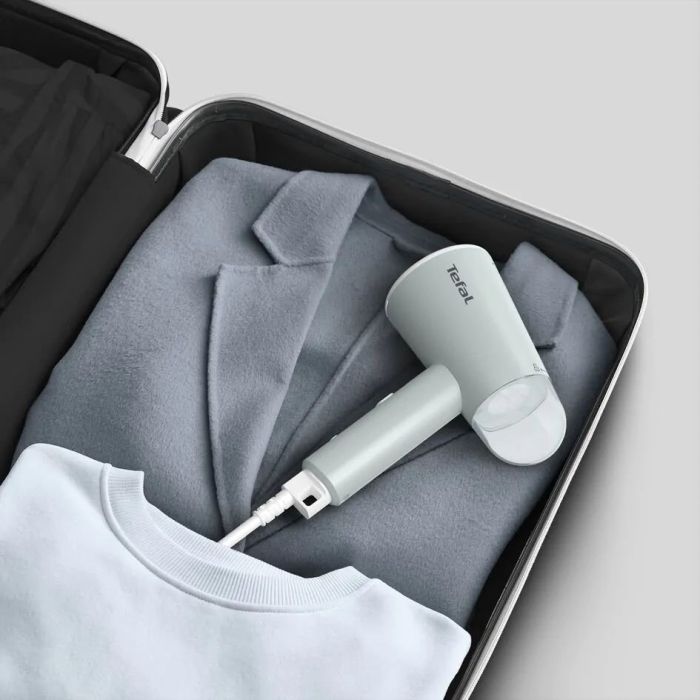 Отпариватель Tefal Origin Travel компактный, 1200Вт, 70мл, постоянный пар - 20гр, метал. подошв., белый