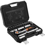 Набір інструментів Neo Tools, набір торцевих головок, 1/2", тріскачка 90 зубців, CrV, кейс, 20шт