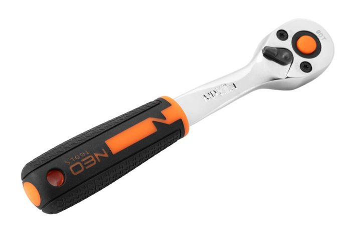 Набор инструмента Neo Tools, набор торцевых головок, 58шт, 1/2", CrV, кейс
