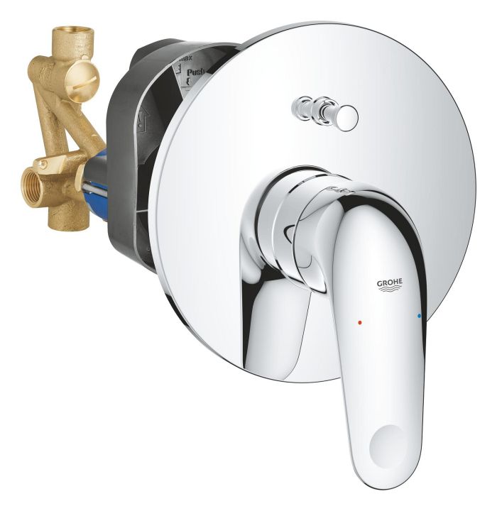 Змішувач для ванни Grohe QuickFix Swift прихованого монтажу, хром