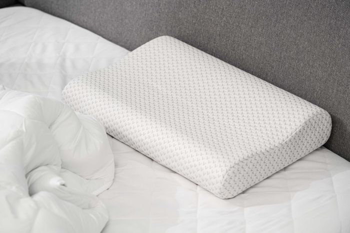 Подушка ортопедическая Ardesto Sleepwell, 60х40х11/9см, волна, пена мемори, белый