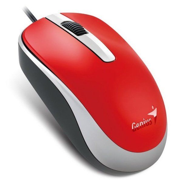 Мышь Genius DX-120, USB-A, красный