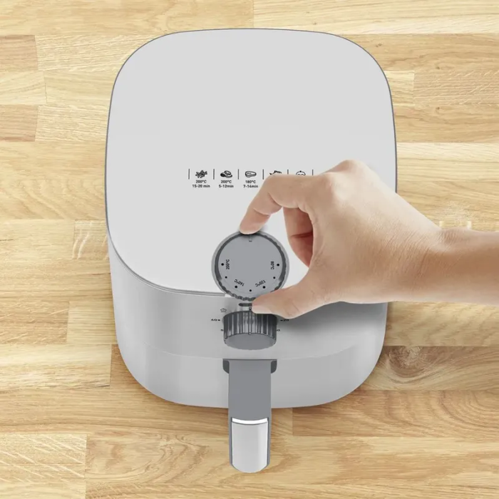 Мультипіч Tefal Easy Fry Essential, 1430Вт, чаша-3.5л, механічне керув., пластик, білий