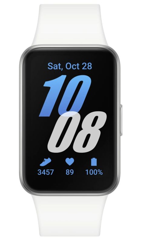 Фитнес-трекер Samsung Galaxy Fit 3 40мм (R390) 1.6', 256x402, AMOLED, BT 5.3, 16/256МБ, серебристый