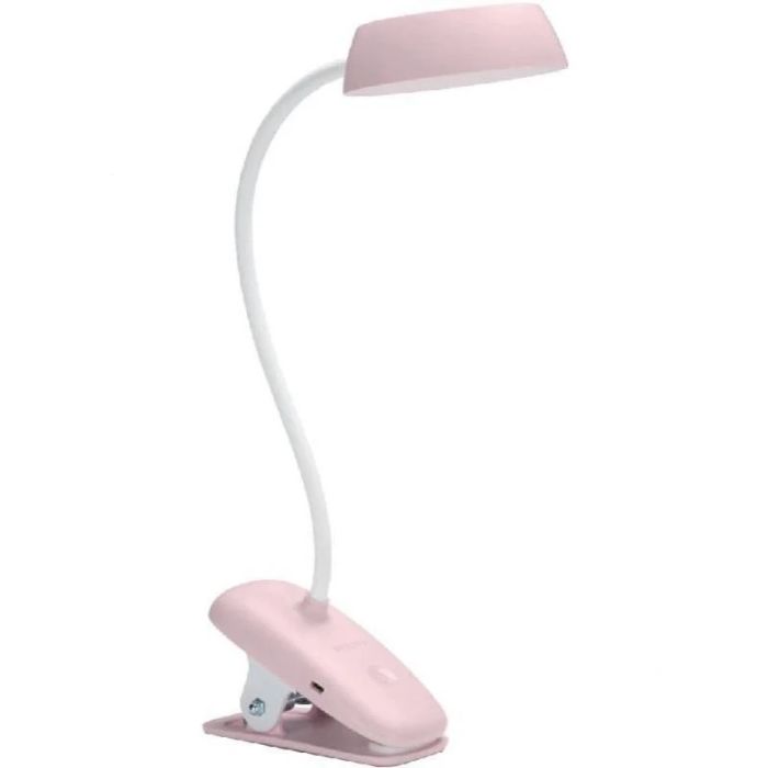 Лампа настольная с аккумулятором Philips Donutclip 3Вт 4000K 1200мАч USB-A розовый