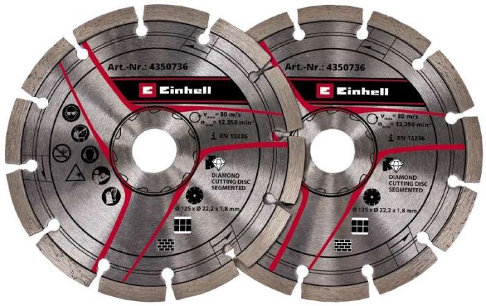 Диски для бороздника Einhell 125х22.2мм, 2шт