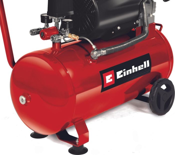 Компрессор воздушный Einhell TC-AC 420/50/10 V, 2200 Вт, 50л, 420л/мин, 10бар, 2 цилиндра (V-образный), 42кг