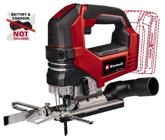 Лобзик Einhell TP-JS 18/135 Li BL - Solo аккумуляторный, PXC 18В, 3500об•мин, бесщеточный, плавный пуск, ход 26 мм, 2.2 кг (без АКБ и ЗУ)