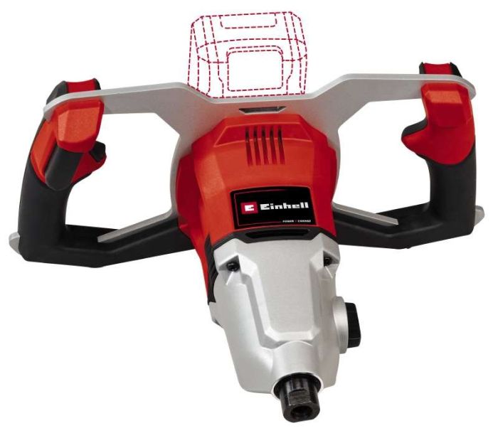 Миксер строительный аккумуляторный Einhell TP-MX 18-2 Li BL - Solo, PXC, 18В, 450/720об/мин, М14, 60Нм, бесщеточный, 5.11кг, без АКБ и ЗУ