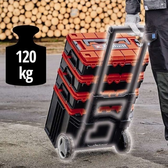 Модульная система для инструмента Einhell E-Case Tower, на колесиках, 3 ящика модуля, 64.5х48х42.5см