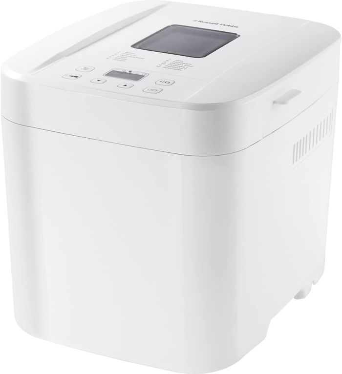 Хлебопечка Russell Hobbs 600Вт, программ-12, макс.вес -1кг, форма-прямоугольник, пластик, белый