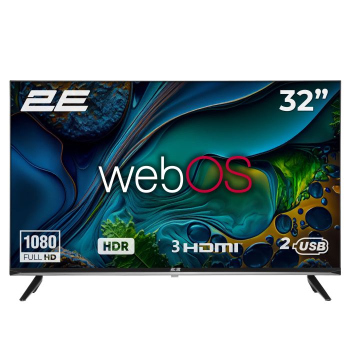 Телевизор 32" 2E LED FHD 60Hz Smart WebOS Black