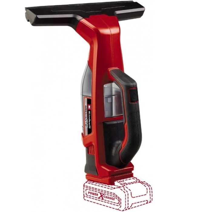 Пилосос акумуляторний Einhell BRILLIANTO віконний 18В 280мм 0.1л з розпилювачем 0.74кг без АКБ та ЗП