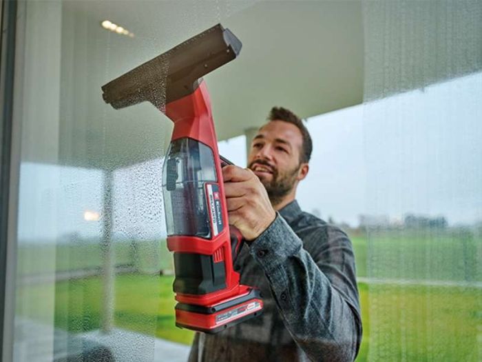 Пилосос акумуляторний Einhell BRILLIANTO віконний 18В 280мм 0.1л з розпилювачем 0.74кг без АКБ та ЗП