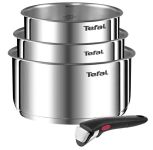 Набір посуду Tefal Ingenio Emotion, змінна ручка, 4предмети, нержавіюча сталь, бакеліт