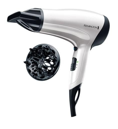Фен Remington Power Volume 2000, 2000Вт, режимов-3, дифузор,турмалиновая иониз-я, хол. обдув, белый