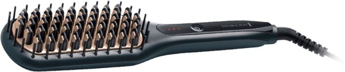 Щетка-выпрямитель  Remington Straight Brush, 62Вт, темп.режимов-3, 150-230С, ионизация, керамика, серый
