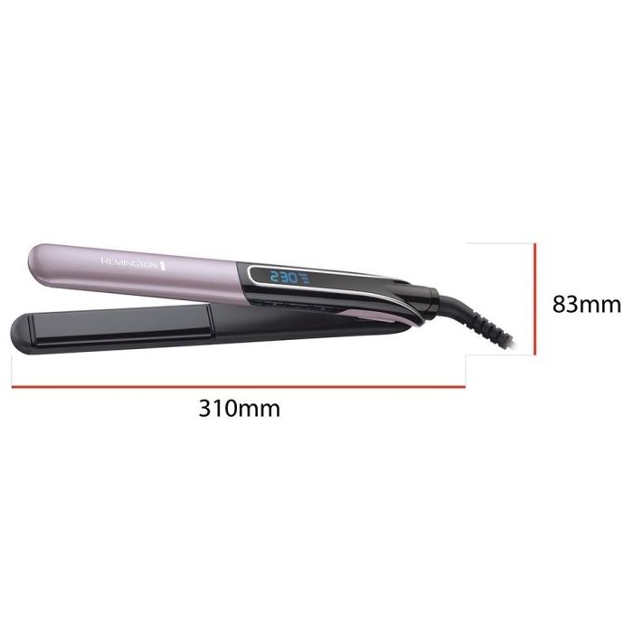 Випрямляч Remington Sleek&Curl Expert, 45Вт, темп.режимів-9, 150-230С, дисплей, кераміка, титан , бузково-чорний