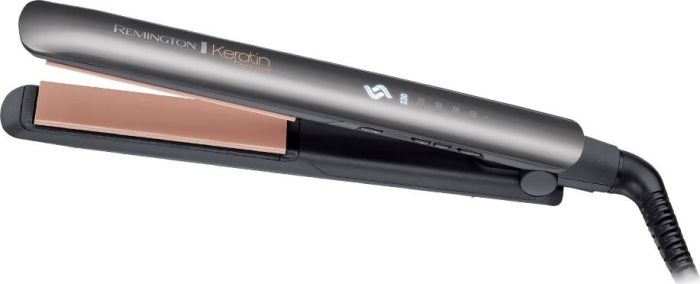 Випрямитель Remington Keratin Protect, 55Вт, темп.режимов-5, 160-230С, керамика, серебристый