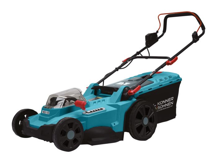 Газонокосилка аккумуляторная Konner&Sohnen KS 43LM-40V 40В(20+20) 43см 50л 25-75мм 15.5кг (без АКБ и ЗУ)