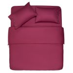 Простирадло Ardesto Mix&Match, 180х240см, 100% бавовна, сатин, бордовий