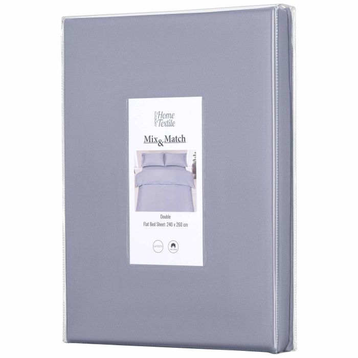 Простирадло Ardesto Mix&Match, 240x260см, 100% бавовна, сатин, сірий
