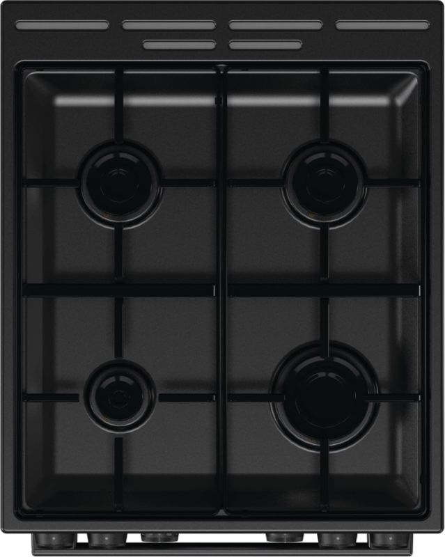 Плита Gorenje комби, 62л, 50x60см, дисплей, IconLed,эмалированные, черный