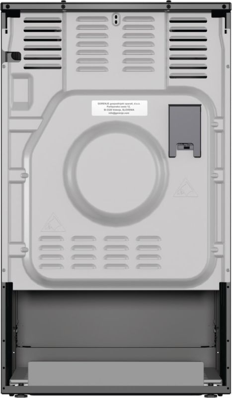 Плита Gorenje комбінована, 62л, 50x60см, дисплей, IconLed, емальовані, чорний 