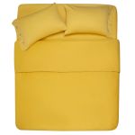 Простирадло на резинці Ardesto Mix&Match, 180x200+30см, 100% бавовна, сатин, жовтий