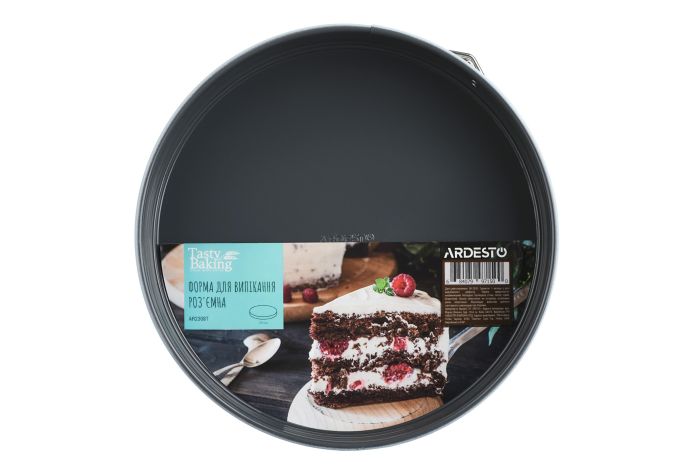 Форма для выпечки Ardesto Tasty baking, 24х6,5см, углеродистая сталь, разъемная, круглая, серо-голубой