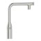 Змішувач для кухні Grohe Accent  Smart Control, довж.виливу - 201мм, поворотний/витяжний, вентиль/кнопка, супер сталь