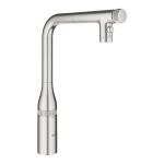 Змішувач для кухні Grohe Accent  Smart Control, довж.виливу - 201мм, поворотний/витяжний, вентиль/кнопка, супер сталь