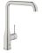 Змішувач для кухні Grohe Accent, довж.виливу - 220мм, поворотний, 1важіль, супер сталь