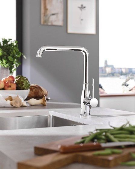 Смеситель для кухни Grohe Accent, дл.излива - 220мм, поворотный, 1рычаг, хром
