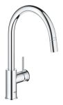 Змішувач для кухні Grohe BauClassic, довж.виливу - 215мм, поворотний, 1важіль, хром